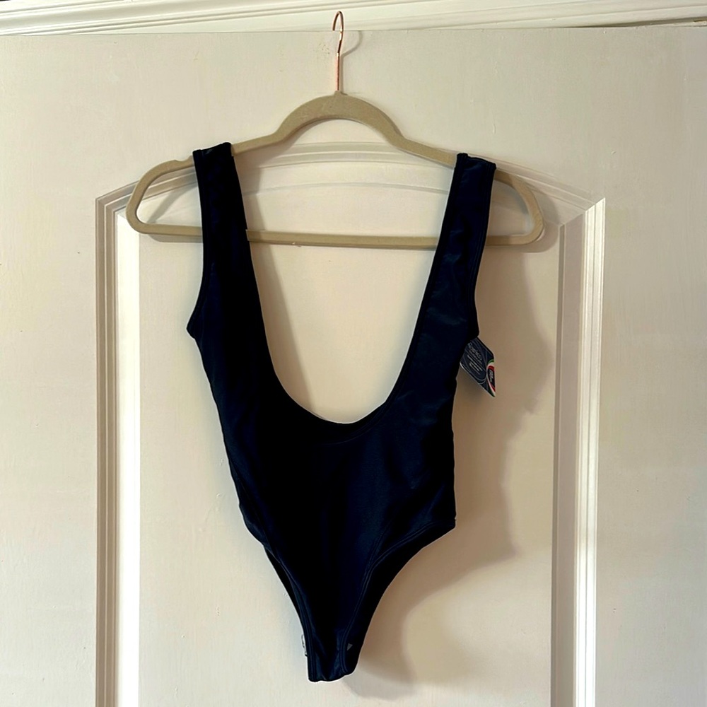 Black One-Piece Swimsuit